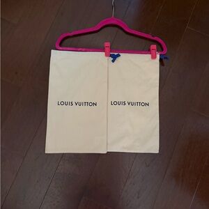 Louis Vuitton Cream Dust Bags Set